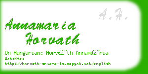 annamaria horvath business card